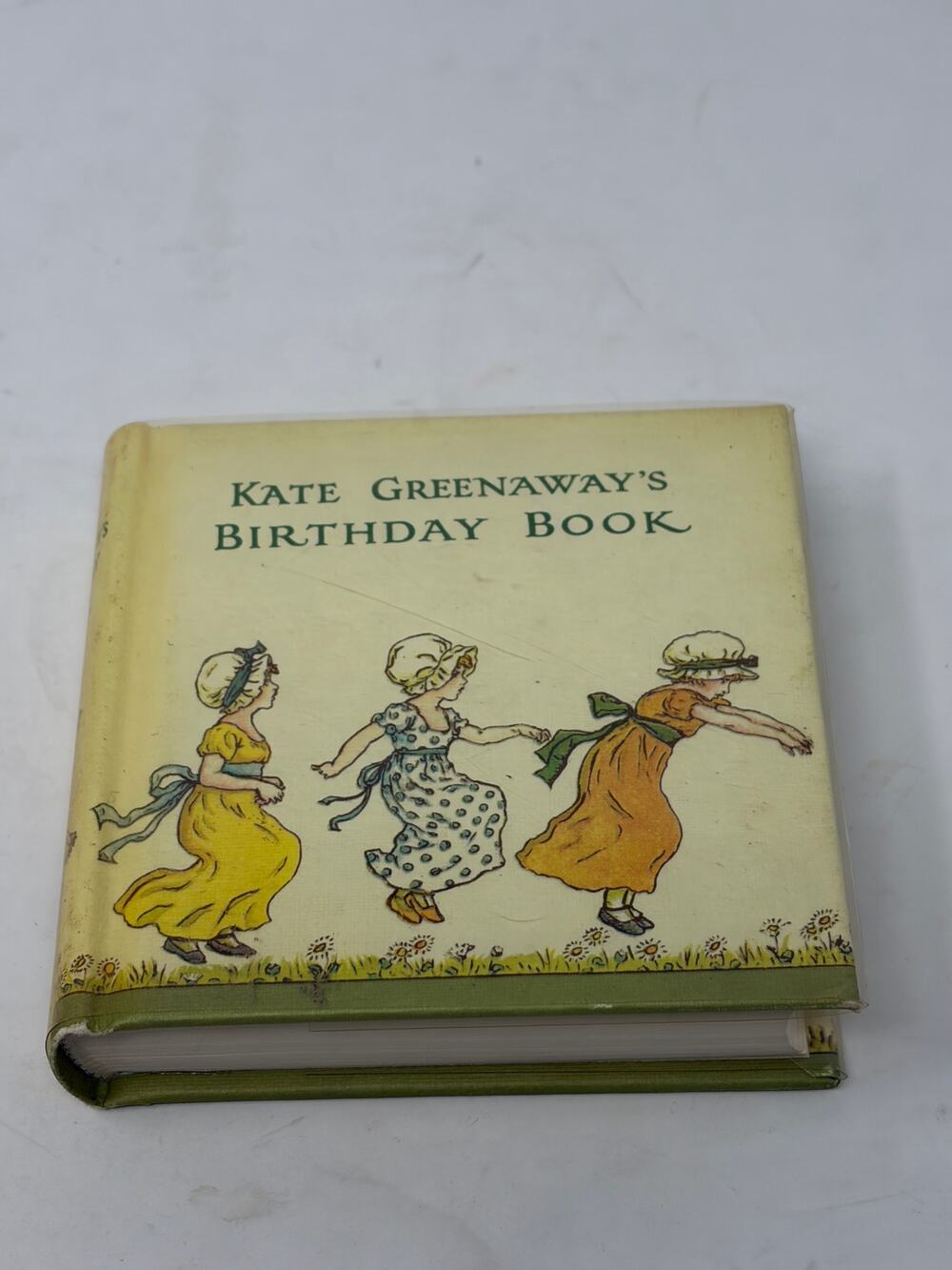 Kate Greenaway's Birthday Book vintage miniature 4x4